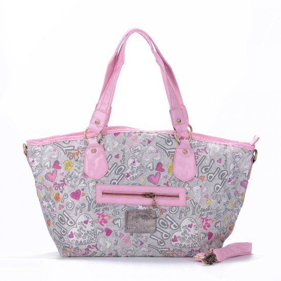 Coach Legacy In Signature Jacquard Medium Pink Grey Totes EWO | Coach Outlet Canada